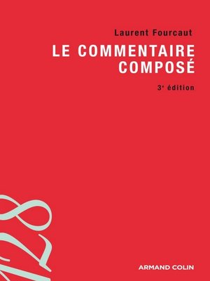 cover image of Le commentaire composé